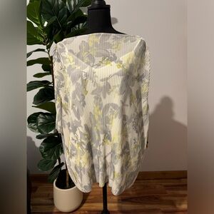 Calvin Klein Sheer Striped Top